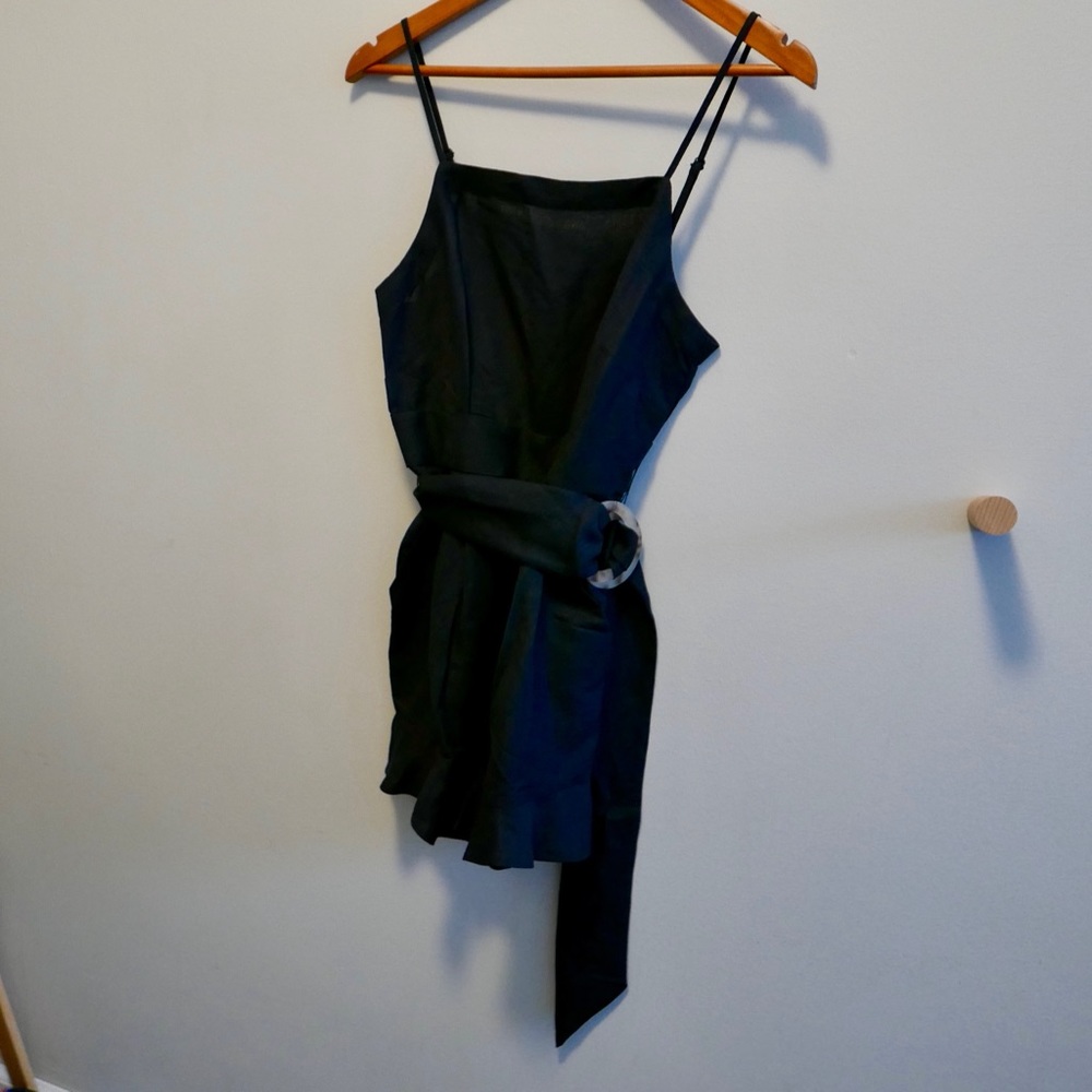 Shorts romper black extra small 00 jumpsuit